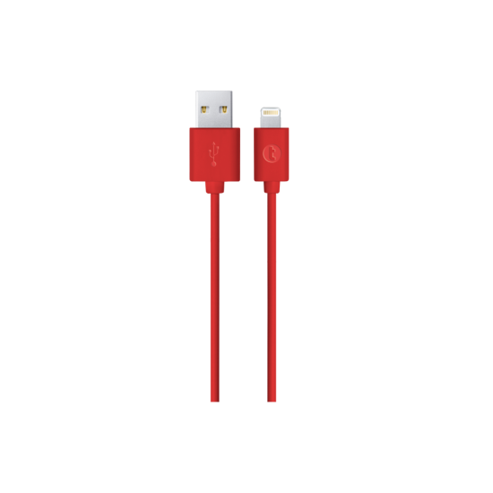 taks USB-A - Lightning Şarj Kablosu Kırmızı