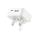 ttec SmartCharger Duo 30W PD İngiltere (UK) Katlanır Seyahat Hızlı Şarj Aleti Beyaz