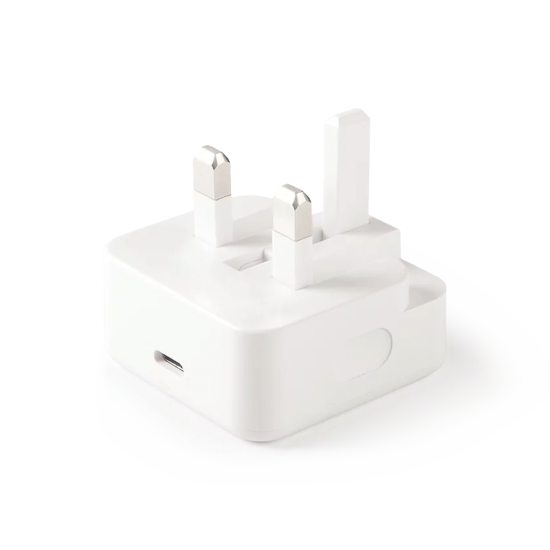 ttec SmartCharger 30W PD İngiltere (UK) Katlanır Seyahat Hızlı Şarj Aleti + USB-C - Lightning  150cm Kablo Beyaz