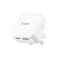 ttec SmartCharger Duo 20W PD İngiltere (UK) Katlanır Seyahat Hızlı Şarj Aleti Beyaz