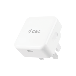 ttec SmartCharger PD 20W İngiltere (UK) Katlanır Seyahat Hızlı Şarj Aleti Beyaz