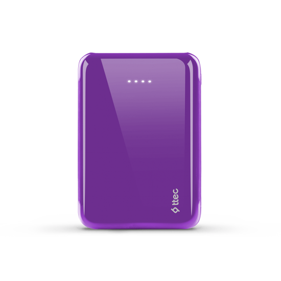 ttec ReCharger S 5.000mAh Taşınabilir Şarj Aleti / Powerbank Mor