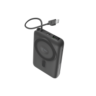 ttec ReCharger M LCD 10.000mAh MagSafe Uyumlu PD 20W USB-C Dahili Kablolu Stantlı Taşınabilir Hızlı Şarj Aleti/Powerbank - 2BB230GR