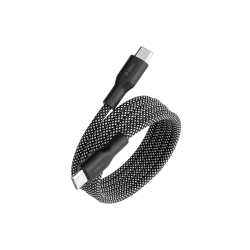 ttec USB-C - USB-C Mıknatıslı 100cm 60W Örgü Hızlı Şarj Kablosu Siyah