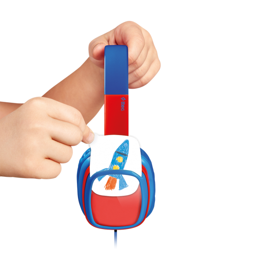 ttec SoundBuddy Boyama Kartlı Çocuk Kulaklığı Mavi
