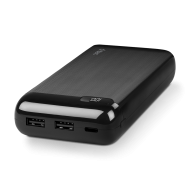 ttec PowerSlim LCD 20.000 mAh Taşınabilir Şarj Aleti / Powerbank USB-C Giriş/Çıkış Siyah
