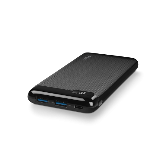 ttec PowerSlim LCD 10.000 mAh PD 20W Taşınabilir Şarj Aleti / Powerbank USB-C Giriş/Çıkış Siyah