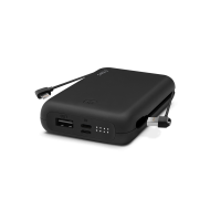 ttec ReCharger Duo+ 10.000mAh Lightning Dahili Kablolu Taşınabilir Şarj Aleti / Powerbank Siyah