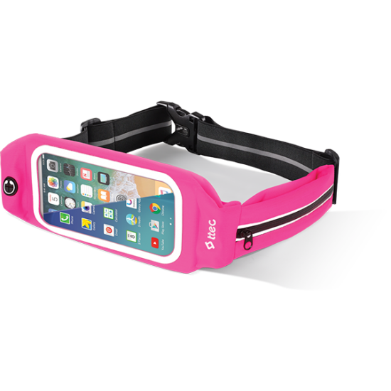 ttec EasyFit Belt XL Telefon Cepli Spor Bel Çantası Pembe