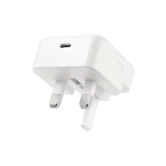 ttec SmartCharger 30W PD İngiltere (UK) Katlanır Seyahat Hızlı Şarj Aleti + USB-C - USB-C 60W Kablo Beyaz