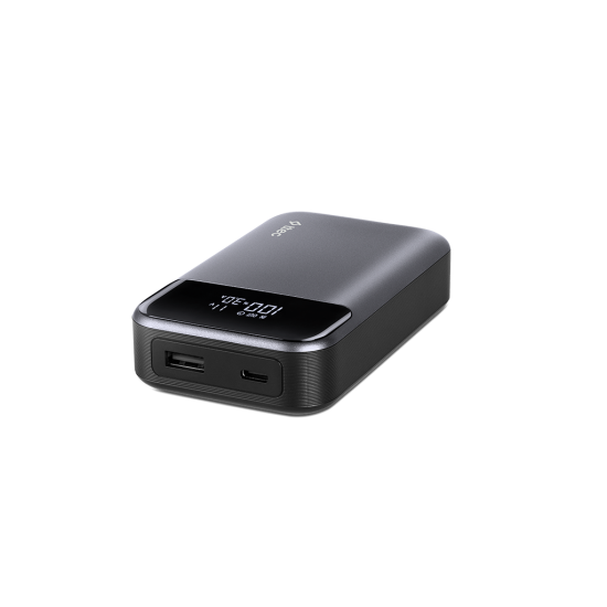 ttec ReCharger Pro LCD 10.000mAh PD 30W  Taşınabilir Hızlı Şarj Aleti/Powerbank 2BB214 Uzay Grisi