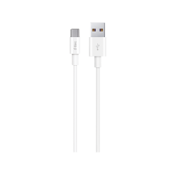 ttec USB-A - USB-C 2.0 5A Süper Hızlı Şarj Kablosu, Huawei SuperCharge uyumlu Beyaz