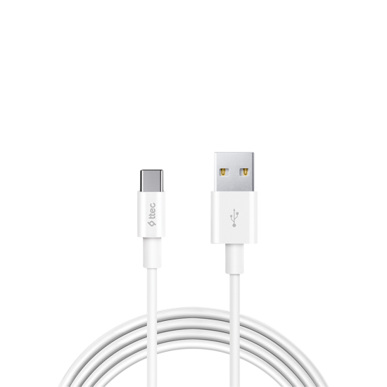 ttec USB-A - USB-C 2.0 5A Süper Hızlı Şarj Kablosu, Huawei SuperCharge uyumlu Beyaz