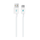 ttec USB-A - USB-C 3.1 Premium Şarj Kablosu, Kev. Sargılı Beyaz