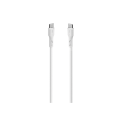 ttec USB-C - USB-C 120cm 60W PD/QC Hızlı Şarj/Data Kablosu Beyaz