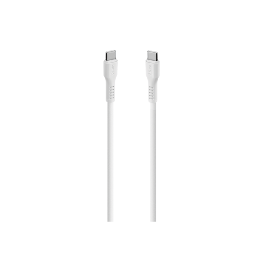 ttec USB-C - USB-C 120cm 60W PD/QC Hızlı Şarj/Data Kablosu Beyaz