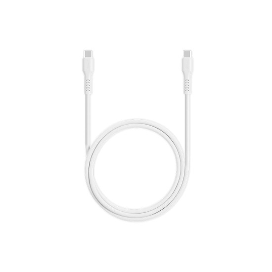 ttec USB-C - USB-C 120cm 60W PD/QC Hızlı Şarj/Data Kablosu Beyaz
