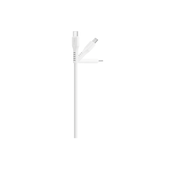 ttec USB-C - USB-C 120cm 60W PD/QC Hızlı Şarj/Data Kablosu Beyaz