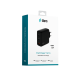 ttec SmartCharger Trio GAN 65W PD Seyahat Hızlı Şarj Aleti 2 USB-C+USB-A Siyah