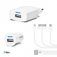 ttec Trio 3 ü 1 arada şarj seti
