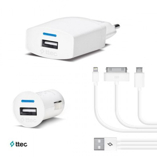 ttec Trio 3 ü 1 arada şarj seti