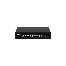 ttec 10120P-2SFP 8 Portlu, 10/100/1000 Gigabit, Tak Çalıştır Switch, 2 SFP, 8 Port PoE+ (120W) (TSS)