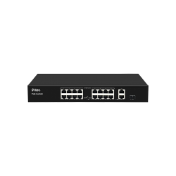 ttec 19300PG-1SFP 16 Portlu, 10/100 Fast Ethernet, Tak Çalıştır Switch, 2 Gigabit Uplink, 1 SFP, 16 Port PoE+ (300W) (TSS)