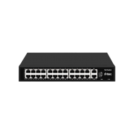 ttec 26300PG 24 Portlu, 10/100 Fast Ethernet, Tak Çalıştır Switch, 2 Gigabit Uplink, 24 Port PoE+ (300W) (TSS)