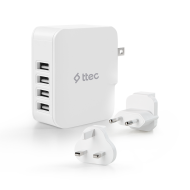 ttec Quattro Traveler 4 USB’li Dünya Seyahat Şarj Aleti Kiti