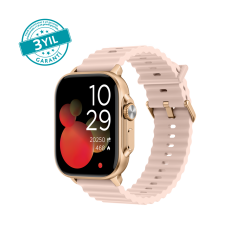 ttec Tempus 49 mm  Dikdörtgen Metal Kasa Akıllı Saat Rose Gold