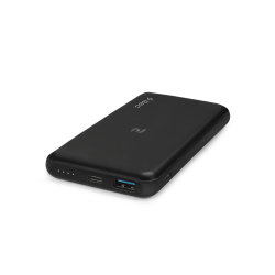 ttec PowerSlim Pro W 10.000mAh QI/PD/QC 3.0 Taşınabilir Hızlı Şarj Aleti / Powerbank Siyah