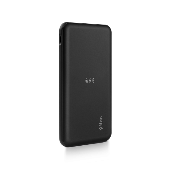 ttec PowerSlim Pro W 10.000mAh QI/PD/QC 3.0 Taşınabilir Hızlı Şarj Aleti / Powerbank Siyah