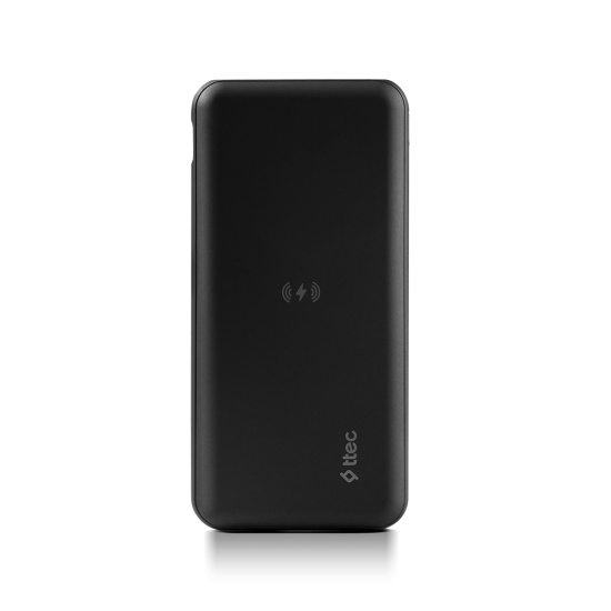 ttec PowerSlim Pro W 10.000mAh QI/PD/QC 3.0 Taşınabilir Hızlı Şarj Aleti / Powerbank Siyah