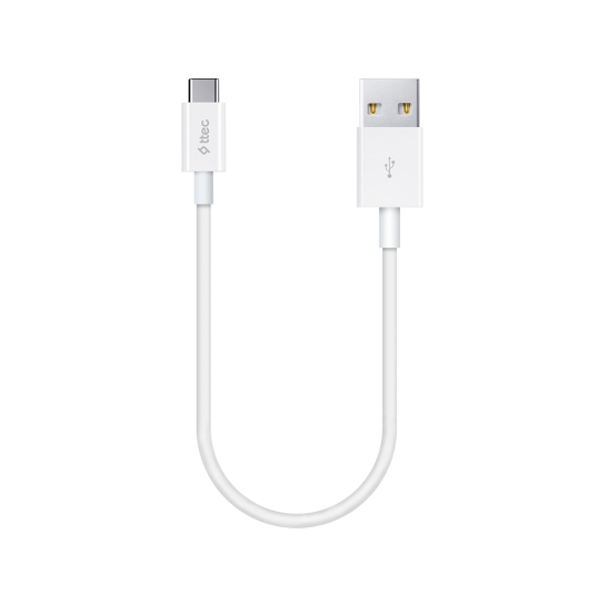 ttec MiniCable 30cm USB-A - USB-C Şarj Kablosu Beyaz