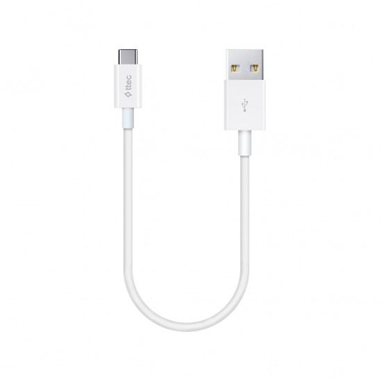 ttec MiniCable 30cm USB-A - USB-C Şarj Kablosu Beyaz