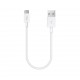 ttec MiniCable 30cm USB-A - USB-C Şarj Kablosu Beyaz