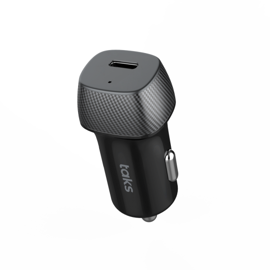 taks CP01 30W PD USB-C Araç Hızlı Şarj Aleti , Siyah