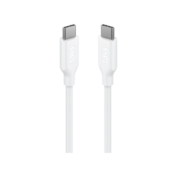 taks USB-C - USB-C 120cm 60W PD/QC Hızlı Şarj/Data Kablosu Beyaz