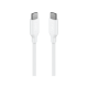 taks USB-C - USB-C 120cm 60W PD/QC Hızlı Şarj/Data Kablosu Beyaz