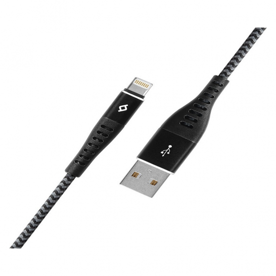 ttec ExtremeCable Ekstra Dayanıklı USB-A - Lightning  Şarj Kablosu 100cm Siyah