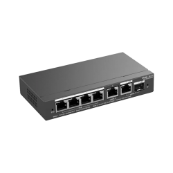 Reyee RG-ES206GS-P 6 Portlu, 10/100/1000 Gigabit, Yönetilebilir Switch, 1 Gigabit Uplink, 1 Gigabit Combo, 4 Port PoE+ (54W)