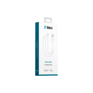 ttec MiniCable Trio 30cm Şarj Kablosu USB-A - USB-C / Lightning / Micro USB