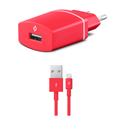 ttec Compact 1000mA  Seyahat Şarj Aleti Lightning Kablolu Pembe