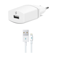 ttec Compact 1000mA Seyahat Şarj Aleti Lightning Kablolu  Beyaz
