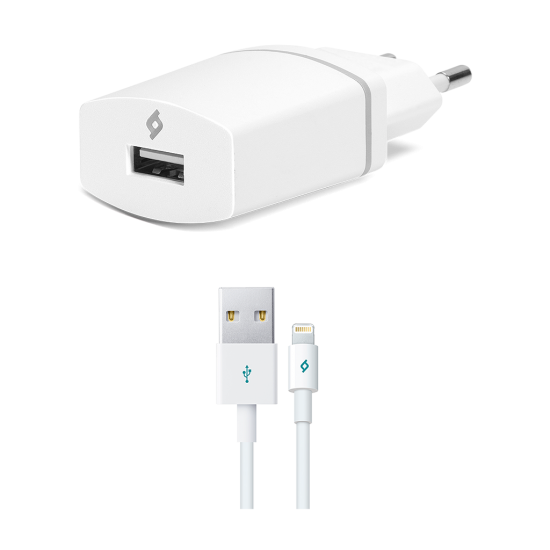 ttec Compact 1000mA Seyahat Şarj Aleti Lightning Kablolu  Beyaz