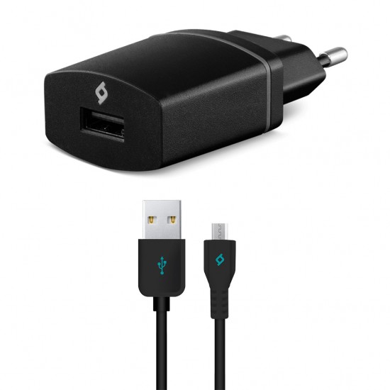 ttec Compact 1.000mA Seyahat Şarj Aleti Micro USB Siyah