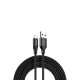 ttec AlumiCable XXL USB-A -USB-C Şarj Kablosu 3mt. Siyah