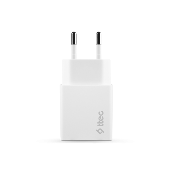 ttec SmartCharger Duo 2.4A Seyahat Şarj Aleti Çift USB  + Lightning ve Micro USB Kablo Siyah