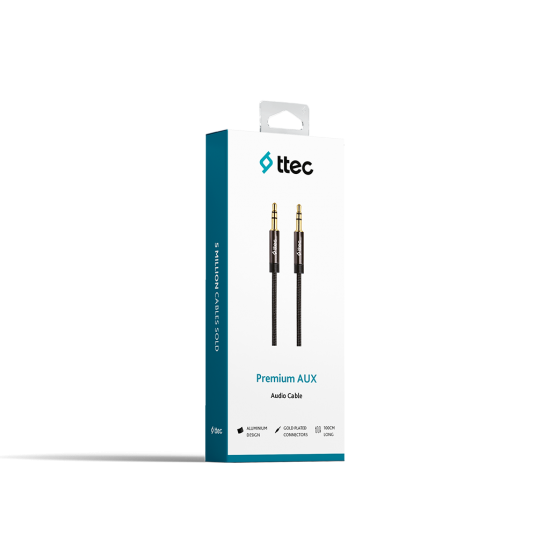 ttec 3.5mm Stereo Premium Ses Kablosu 1m Siyah