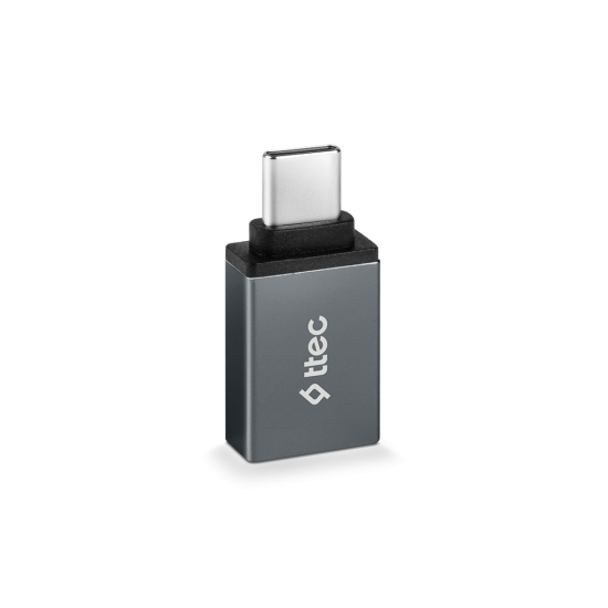 ttec USB-C - USB-A 3.0 OTG Dönüştürücü Adaptör Uzay Grisi
